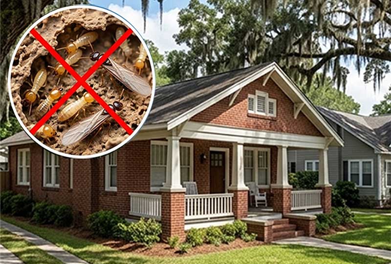 WDO Technicians need to inspect this older property to check for termites